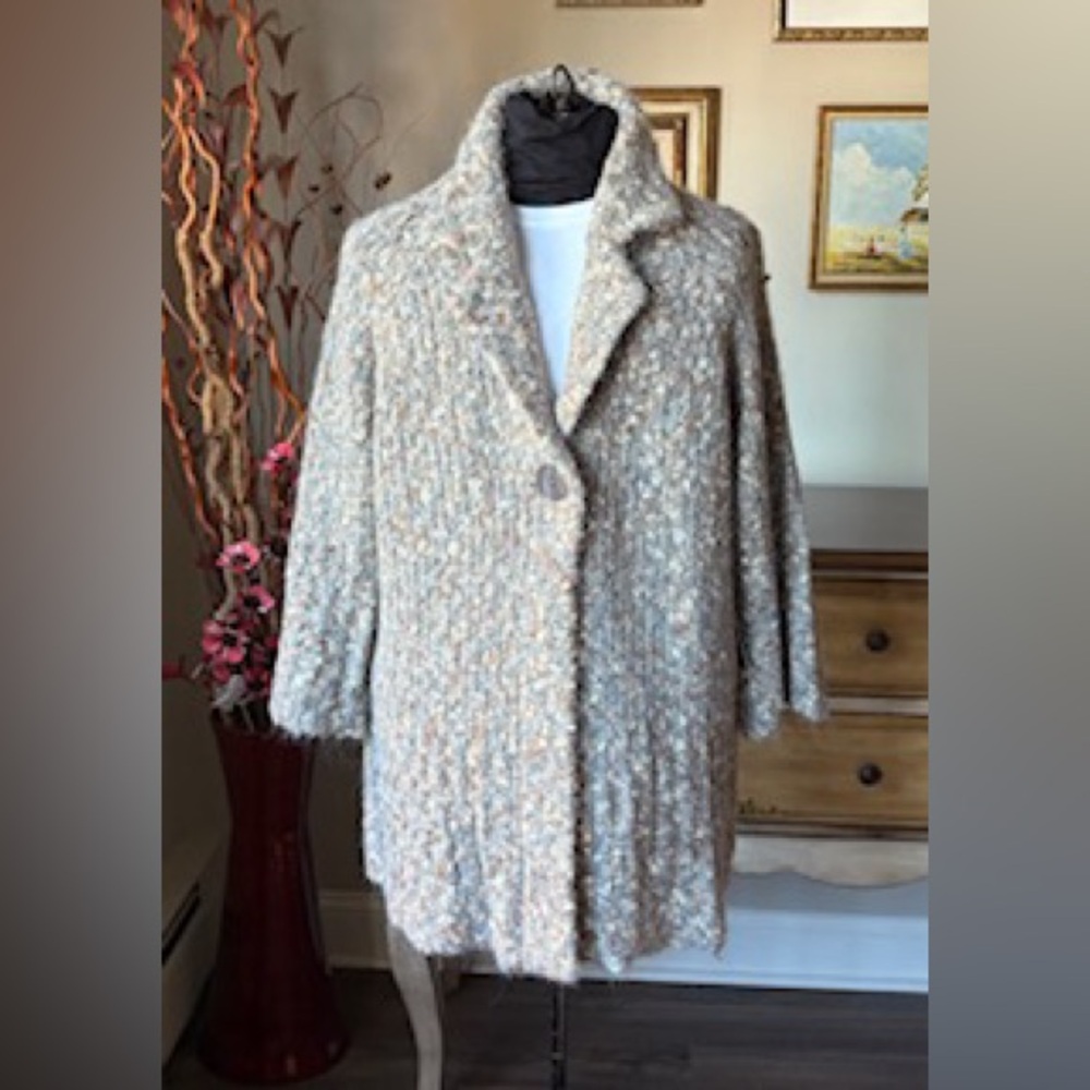 NWT! Carole Little 3/4 Length Boucle Sweater | 2X